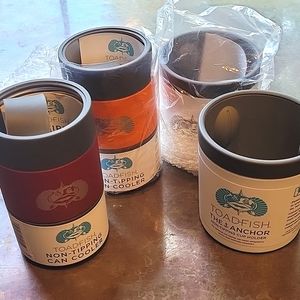 4 Toadfish Non-Tipping Can/Bottle Coolers